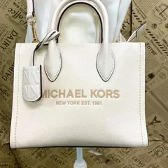 マイケルコース ミレラ ハンドバッグ 2way ショルダー レザー 白 FX199