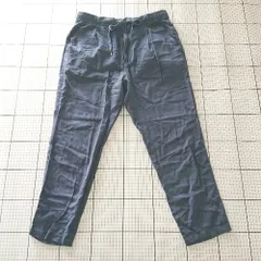 ◇ Θ BAYFLOW ベイフロー ストレッチ リネン スリム テーパード パンツ サイズ3 ネイビー系 メンズ E  【1508260064644】