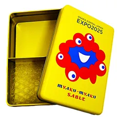 [TK]☆未使用☆ 大阪万博 EXPO 2025 ミャクミャクサブレ お菓子缶 缶のみ