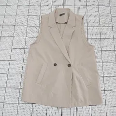 ◇ Θ tiptop ティップトップ ジレ ベスト サイズF ベージュ系 レディース E  【1508260065573】