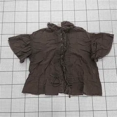 ◇ Θ NICE CLAUP ナイスクラップ コットン100％ 半袖 シャツ サイズ表記なし ブラウス レディース E  【1508260066136】