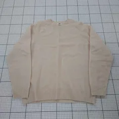 ◇ ⊆ ユニクロ 351-450541 ウール100% 長袖 ラム クルーネック セーター サイズXL ベージュ系 レディース E  【1508260066044】