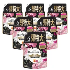 レノア ハピネス 夢ふわタッチ 柔軟剤 ジャスミン＆ムスクの香り 詰め替え 1900mL×6袋 大容量 ケース品