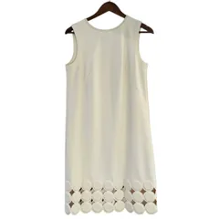 ESCADA SPORT エスカーダスポーツ Crew Neck Mini Dress ストレッチポンチデザインミニドレスワンピース 5019861 36 オフホワイト 14948のサムネイル