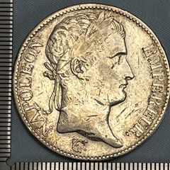 1814年 ルイ18世 5フラン大型銀貨 フランス パリ造幣局 A - メルカリ