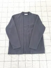 ◇ ⊇ GLOBAL WORK グローバルワーク ボタンレス 長袖 カーディガン サイズM ネイビー系 メンズ E  【1508270001875】