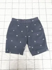 ◇ ⊂ REYN SPOONER レインスプーナー 刺繡 ハーフ ショート パンツ サイズM ネイビー系 メンズ E  【1508270001639】のサムネイル