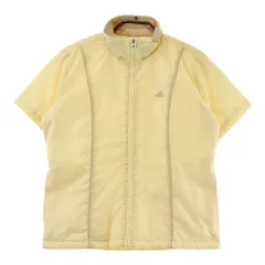 サイズ：M ADIDAS GOLF アディダスゴルフ  半袖 中綿 ジップジャケット チェック柄 イエロー系 [240101530429] ゴルフウェア レディース ストスト