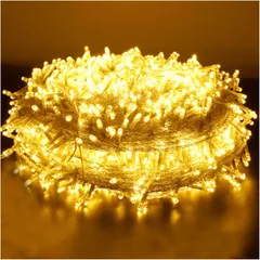【人気商品】ト キャンプ用 ledガーランドライト ワイヤライト 飾りライト フェアリーライ クリスマス インテリアライト 正月 記憶メモリー 誕生日 8点灯パターン 防水 パーティー 屋外 LEDストリングライト (ゴールド 防水33m300球/50m400