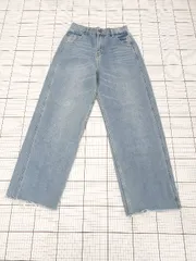 ◇ Θ GRL グレイル gm099 ドロップポケットデニムワイドパンツ サイズM ブルー系 レディース E  【1508270002827】