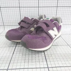 ◇ Θ NEW BALANCE ニューバランス PO313JE キッズ 子供靴 スニーカー シューズ サイズ21.5㎝ パープル系 女の子男の子 E  【1508270003909】
