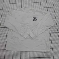 ◇ Θ PEANUTS スヌーピー 長袖 Tシャツ カットソー サイズL ホワイト系 レディース E  【1508270004401】