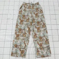 ◇ ⊂ CIAOPANIC チャオパニック 総柄 ワイド イージー パンツ サイズF ブラウン系 マルチ レディース メンズ E  【1508270004548】