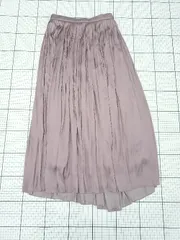 ◇ Θ OFUON オフオン ロング丈 ギャザー スカート サイズ40 ピンク系 レディース E  【1508270005644】