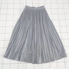 ◇ Θ プロポーションボディドレッシング ロング丈 プリーツ スカート サイズM ブルーグレー系 レディース E  【1508270005736】