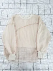 ◇ ⊆ Shelly island シェリーアイランド チュール 長袖 トレーナー サイズ表記なし ベージュ系 レディース E  【1508270006306】