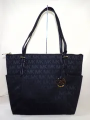 新品未使用品　マイケルコース  MICHAEL KORS トートバッグ  35S5GTTT8J  ジェット セット アイテム MKシグネチャー トート 　ブラック/黒　レディース