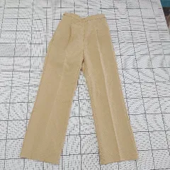 ◇ Θ Omekashi オメカシ センタープレス スラックス パンツ サイズ36 マスタード系 レディース E  【1508270007051】
