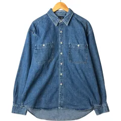 古着 90年代 ギャップ GAP DENIM オールドギャップ 長袖 デニムシャツ メンズXL相当 ヴィンテージ/eaa590954
