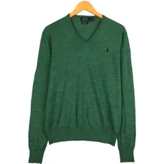 古着 ラルフローレン Ralph Lauren POLO RALPH LAUREN CUSTOM FIT MERINO WOOL Vネック メリノウールニットセーター/eaa595343