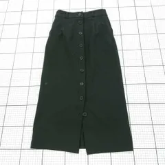 ◇ Θ GALLARDAGALANTE ガリャルダガランテ フロントボタン ロング丈 タイト スカート サイズXS ブラック系 レディース E  【1508270007471】