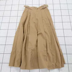 ◇ Θ laboratory work ラボラトリーワーク コットン100％ ロング丈 フレア スカート サイズM ベージュ系 レディース E  【1508270007464】