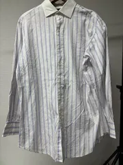 POLO by RALPH LAUREN ストライプシャツ ホワイト L US古着