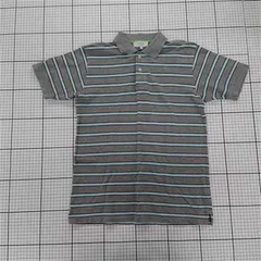 ◇ Θ B:MING by BEAMS ビーミング by ビームス ボーダー柄 半袖 ポロシャツ サイズS グレー系 メンズ E  【1508270007778】
