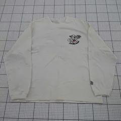 ◇ Θ FREAK'S STORE × kaoyorinakami コラボ 刺繡 長袖 ロンＴ カットソー サイズXL アイボリー系 メンズ E  【1508270007716】