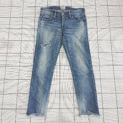 ◇ Θ Ungrid アングリッド ダメージ加工 ストレッチ デニム スキニー パンツ サイズ25 ブルー系 レディース E  【1508270009208】