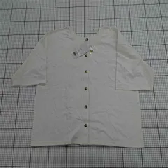 ◇ Θ 未使用 classicalelf クラシカルエルフ 2WAY 五分袖 カーディガン サイズXL ホワイト系 レディース E  【1508270009918】