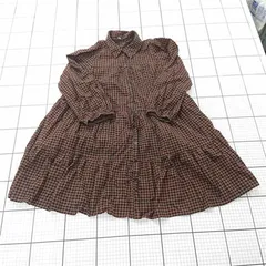 ◇ Θ ZARA ザラ ティアード 長袖 膝下丈 ワンピース EUR M USA M MEX 28 ブラウン系 レディース E  【1508270010266】