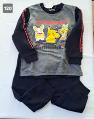 【120】子供パジャマ　ポケモンパジャマ　裏起毛パジャマ　長袖長ズボンパジャマ　子供裏起毛パジャマ