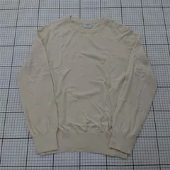 ◇ ⊇ URBAN RESEARCH DOORS コットン100% 長袖 ニット カットソー サイズ1 ホワイト系 レディース E  【1508270010464】