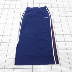 ◇ ⊂ converse コンバース サイドライン ロング タイト スカート サイズＭ ネイビー系 レディース E  【1508270010822】