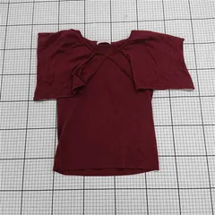 ◇ ⊂ PROPORTION BODY DRESSING セーラーカラー ノースリーブ ニット カットソー サイズFR ワインレッド系 レディース E  【1508270010709】