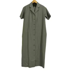 アツロウタヤマ ATSURO TAYAMA ウール 開襟 S/S シャツ ワンピース レディース 表記無 のサムネイル