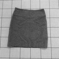 ◇ ⊇ VICKY ビッキー ウール混 ミニ丈 台形 スカート サイズ1 グレー系 レディース E  【1508270011362】