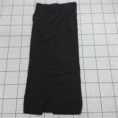 ◇ ⊂ Discoat ディスコート リブカット 膝下丈 ナロー スカート サイズXL チャコールグレー系 レディース E  【1508270012413】