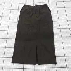 ◇ ⊂ BEAUTY & YOUTH フロントスリット 膝下丈 タイト スカート サイズS ダークグレー系 レディース E  【1508270012406】