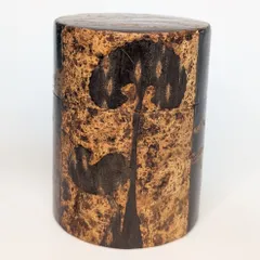樺細工 茶筒 茶缶 日本茶 容器　ヴィンテージ レトロ 現状品