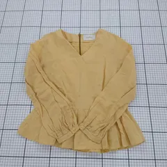 ◇ Θ Omekashi オメカシ ペプラム 長袖 トップス カットソー サイズF イエロー系 レディース E  【1508270012161】のサムネイル