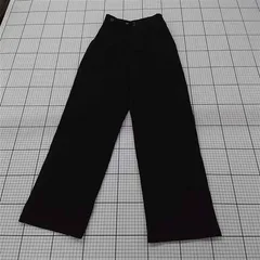 ◇ ⊇ KHARIS ANGE 裏地フリース ストレート パンツ サイズM ブラック系 レディース E  【1508270012536】