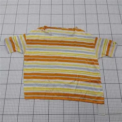 ◇ ⊂ 未使用 OFUON オフオン ボーダー 半袖 Tシャツ カットソー サイズ38 オレンジ系 マルチ レディース E  【1508270012918】