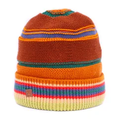 ACNE STUDIOS Stripe Knit Beanie ブラウン FA-UX-HAT000196のサムネイル