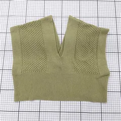 ◇ ⊂ apart by lowrys アパートバイ ローリーズ ベスト サイズF ライトグリーン系 レディース E  【1508270013120】