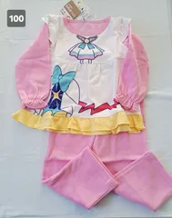 【100】【裏起毛】キッズパジャマ100　ひろがるスカイプリキュアパジャマ　裏起毛キッズパジャマ　長袖長ズボンパジャマ　変身なりきりパジャマ　キッズナイトウェア