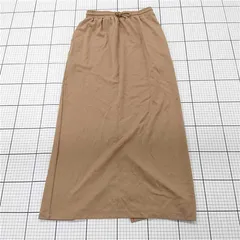 ◇ Θ nano universe ナノ ユニバース バックスリット ロング丈 タイト スカート サイズF キャメル系 レディース E  【1508270013694】