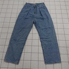 ◇ Θ classicalelf クラシカルエルフ ハイウエスト タック ワイド デニム パンツ サイズXXL ブルー系 レディース E  【1508270013557】