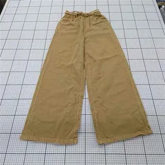 ◇ ⊇ 未使用 H&M エイチ アンド エム ワイド イージーパンツ サイズEUR 32 US 0 キャメル系 レディース E  【1508270013540】